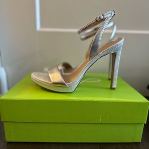 Brand New Silver Sam Edelman Strappy Sandals